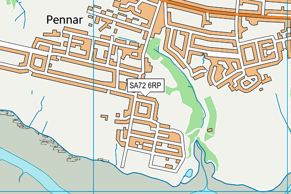 SA72 6RP map - OS VectorMap District (Ordnance Survey)