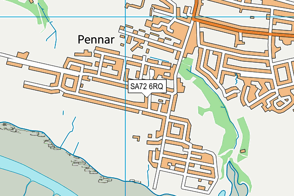 SA72 6RQ map - OS VectorMap District (Ordnance Survey)