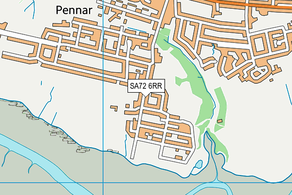 SA72 6RR map - OS VectorMap District (Ordnance Survey)