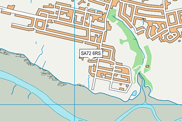 SA72 6RS map - OS VectorMap District (Ordnance Survey)