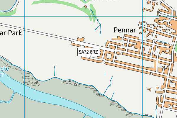 SA72 6RZ map - OS VectorMap District (Ordnance Survey)