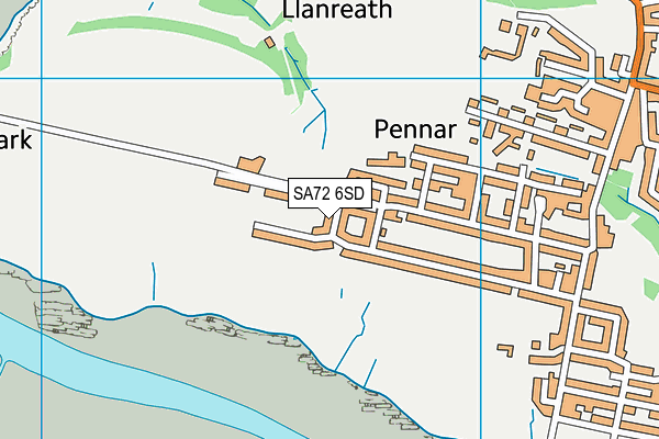 SA72 6SD map - OS VectorMap District (Ordnance Survey)