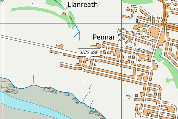 SA72 6SF map - OS VectorMap District (Ordnance Survey)