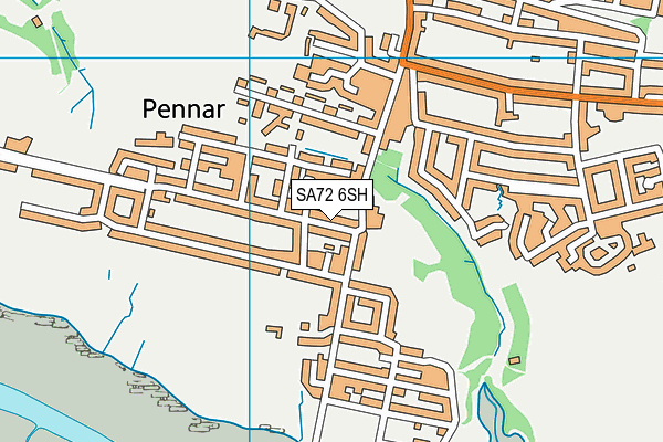 SA72 6SH map - OS VectorMap District (Ordnance Survey)