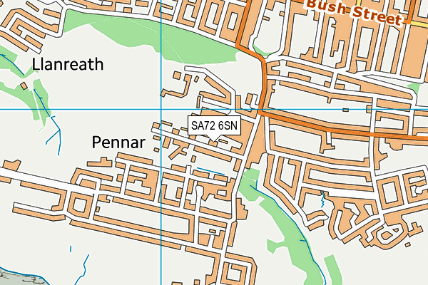 SA72 6SN map - OS VectorMap District (Ordnance Survey)