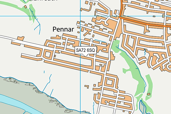 SA72 6SQ map - OS VectorMap District (Ordnance Survey)