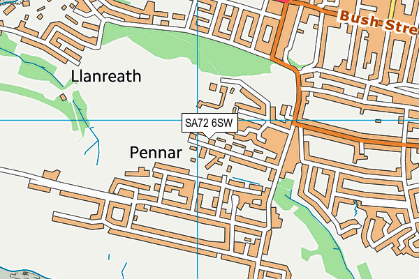 SA72 6SW map - OS VectorMap District (Ordnance Survey)