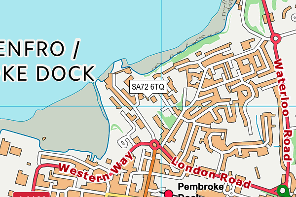 SA72 6TQ map - OS VectorMap District (Ordnance Survey)