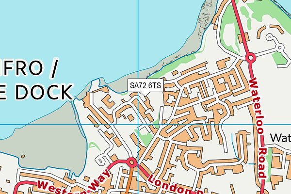 SA72 6TS map - OS VectorMap District (Ordnance Survey)