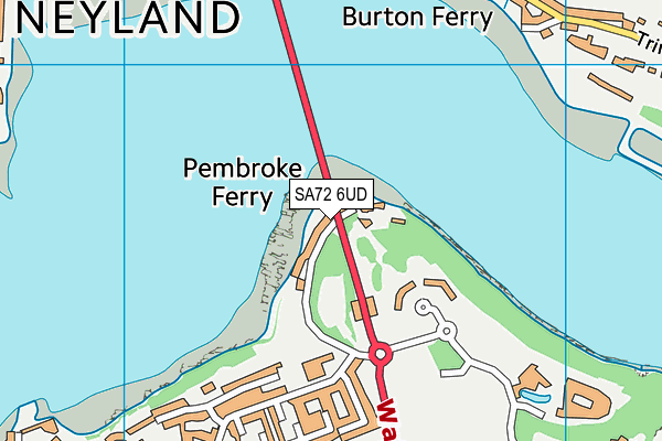 SA72 6UD map - OS VectorMap District (Ordnance Survey)