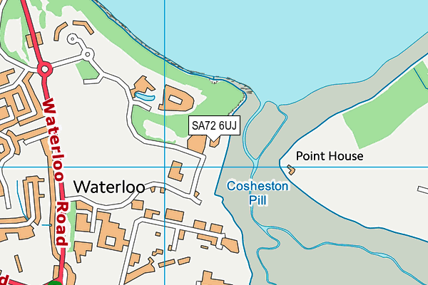 SA72 6UJ map - OS VectorMap District (Ordnance Survey)