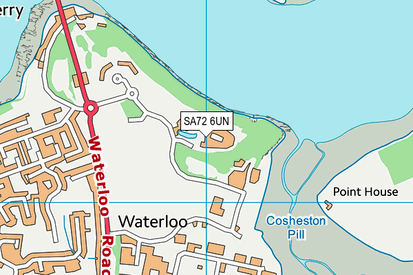 SA72 6UN map - OS VectorMap District (Ordnance Survey)