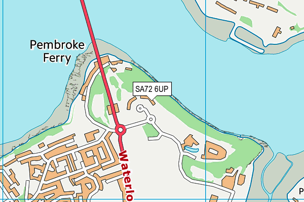 SA72 6UP map - OS VectorMap District (Ordnance Survey)