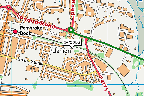 SA72 6UQ map - OS VectorMap District (Ordnance Survey)