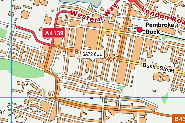 SA72 6UU map - OS VectorMap District (Ordnance Survey)