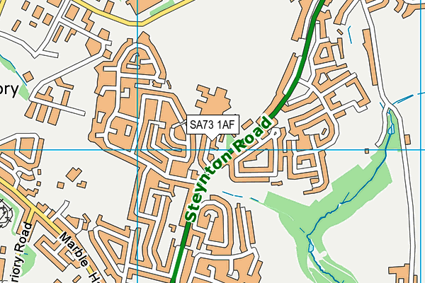 SA73 1AF map - OS VectorMap District (Ordnance Survey)