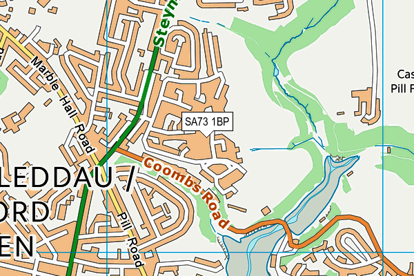 SA73 1BP map - OS VectorMap District (Ordnance Survey)