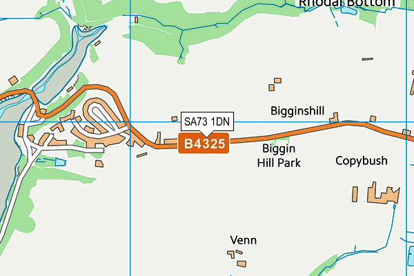 SA73 1DN map - OS VectorMap District (Ordnance Survey)