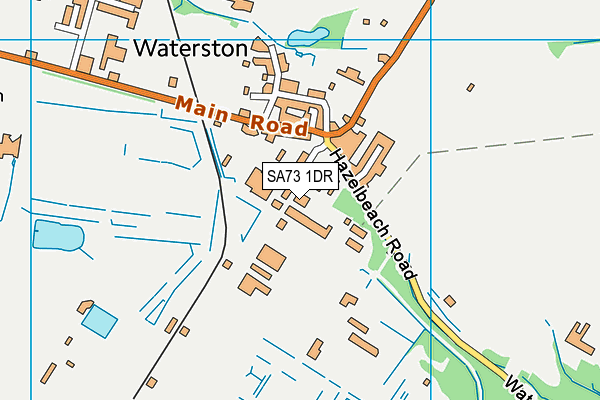 SA73 1DR map - OS VectorMap District (Ordnance Survey)