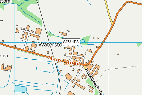 SA73 1DS map - OS VectorMap District (Ordnance Survey)