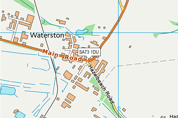 SA73 1DU map - OS VectorMap District (Ordnance Survey)