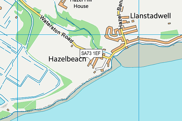 SA73 1EF map - OS VectorMap District (Ordnance Survey)