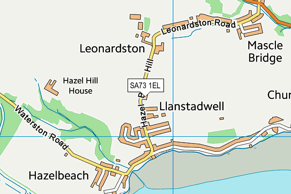 SA73 1EL map - OS VectorMap District (Ordnance Survey)