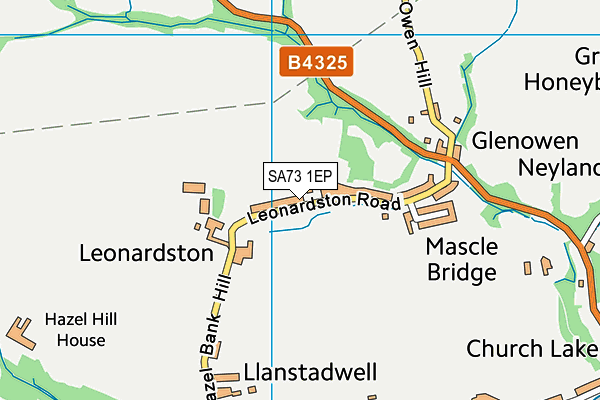 SA73 1EP map - OS VectorMap District (Ordnance Survey)