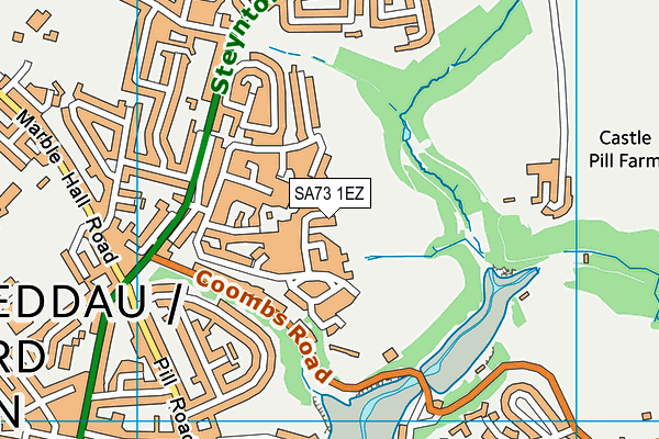 SA73 1EZ map - OS VectorMap District (Ordnance Survey)