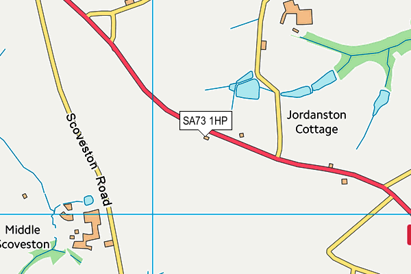 SA73 1HP map - OS VectorMap District (Ordnance Survey)