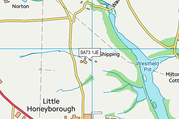 SA73 1JE map - OS VectorMap District (Ordnance Survey)