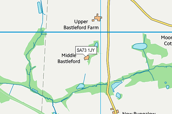 SA73 1JY map - OS VectorMap District (Ordnance Survey)