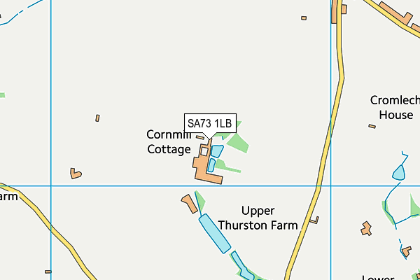 SA73 1LB map - OS VectorMap District (Ordnance Survey)