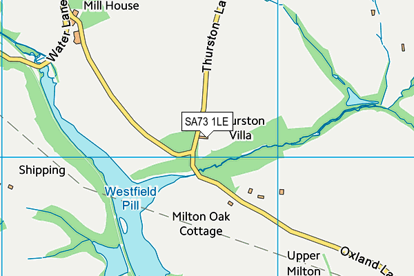 SA73 1LE map - OS VectorMap District (Ordnance Survey)