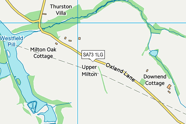 SA73 1LG map - OS VectorMap District (Ordnance Survey)