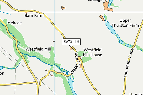 SA73 1LH map - OS VectorMap District (Ordnance Survey)