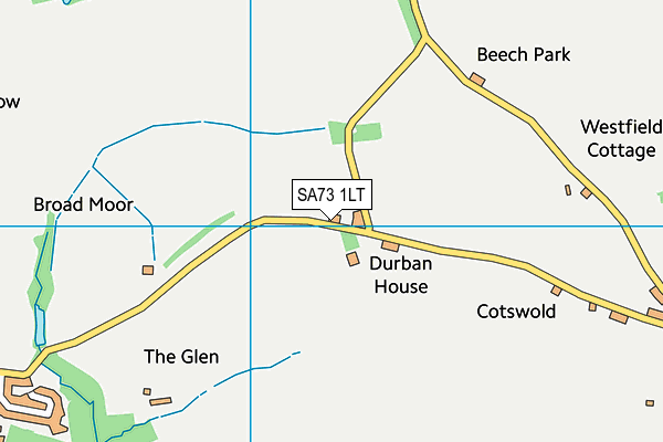 SA73 1LT map - OS VectorMap District (Ordnance Survey)