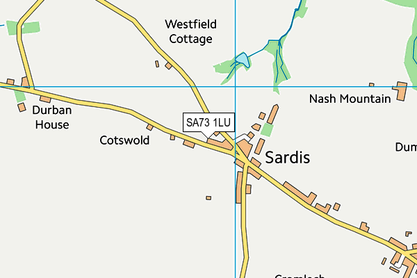 SA73 1LU map - OS VectorMap District (Ordnance Survey)