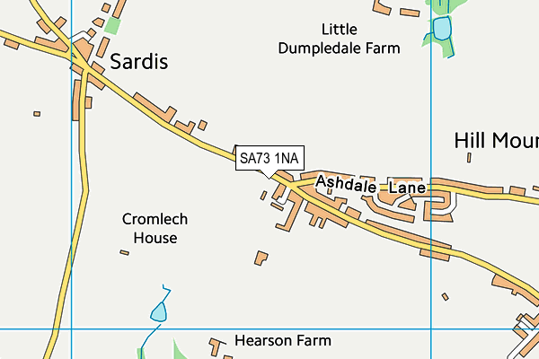 SA73 1NA map - OS VectorMap District (Ordnance Survey)