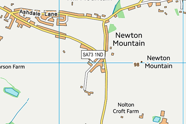 SA73 1ND map - OS VectorMap District (Ordnance Survey)