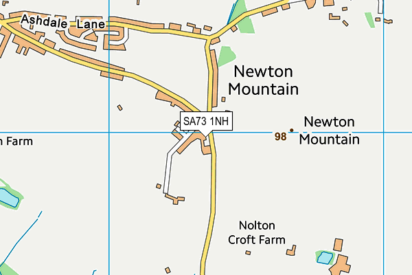 SA73 1NH map - OS VectorMap District (Ordnance Survey)