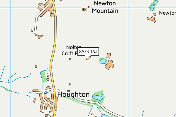 SA73 1NJ map - OS VectorMap District (Ordnance Survey)