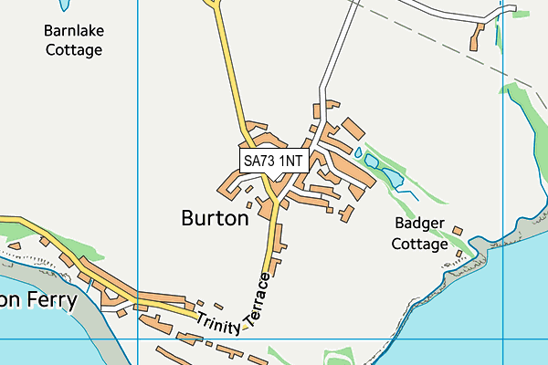 SA73 1NT map - OS VectorMap District (Ordnance Survey)