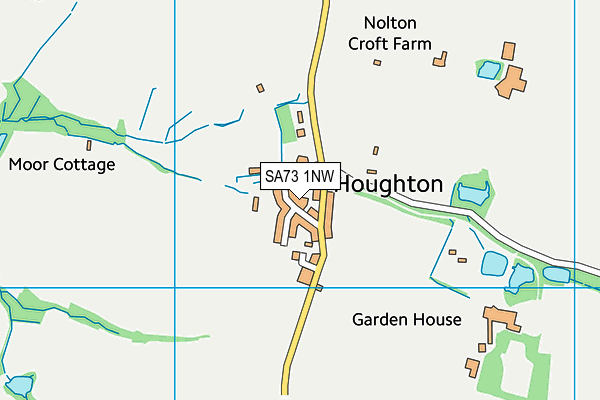 SA73 1NW map - OS VectorMap District (Ordnance Survey)