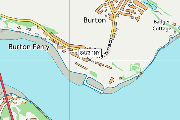 SA73 1NY map - OS VectorMap District (Ordnance Survey)