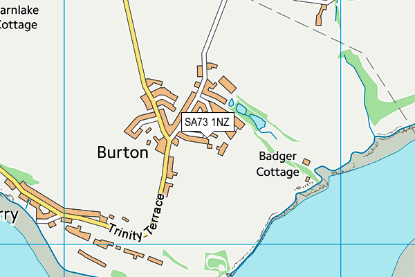 SA73 1NZ map - OS VectorMap District (Ordnance Survey)