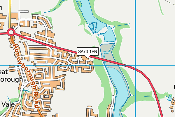 SA73 1PN map - OS VectorMap District (Ordnance Survey)