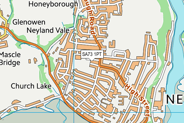 SA73 1PT map - OS VectorMap District (Ordnance Survey)