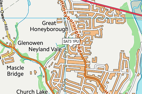 SA73 1PU map - OS VectorMap District (Ordnance Survey)