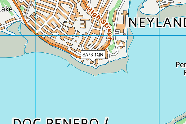 SA73 1QR map - OS VectorMap District (Ordnance Survey)